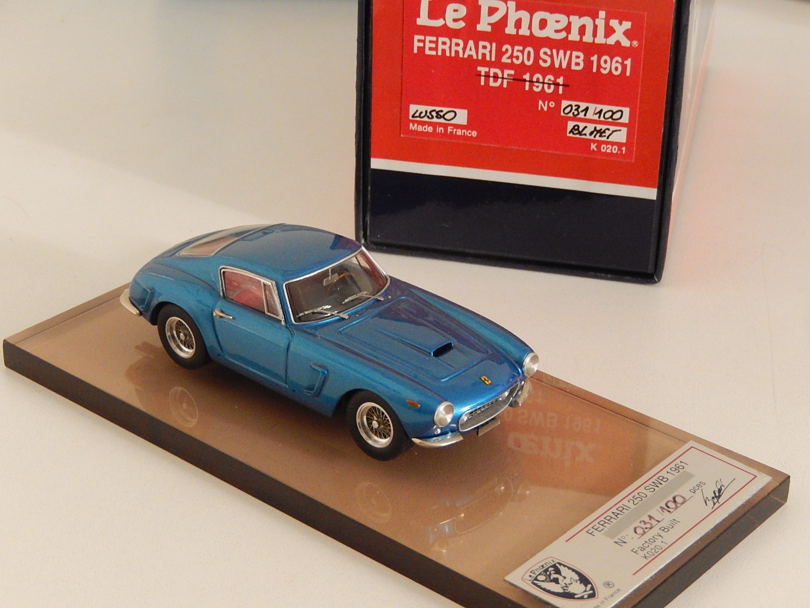 AM Ruf : Ferrari 250 SWB 1961 blue metal --> SOLD